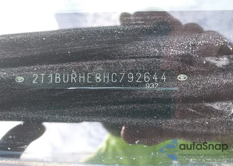 2017 Toyota Corolla Le from USA, damaged, VIN 2T1BURHE8HC792644